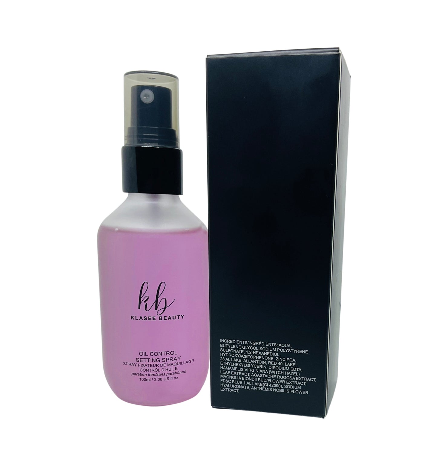 Oil Control Setting Spray Smudge-Proof & Transfer-Resistant Makeup, 24 HR Wear, Oil-free, Natural Finish, Vegan