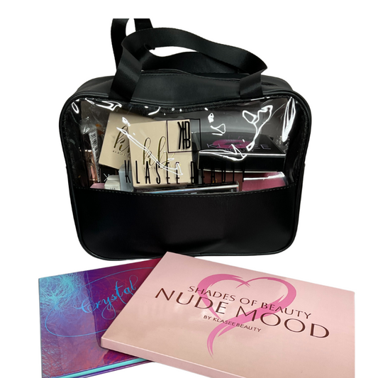 Makeup Bag For Beginners Concealer Blush Eyeshadow Eyeliner Foundation Lipstick Eyelash Powder Brush